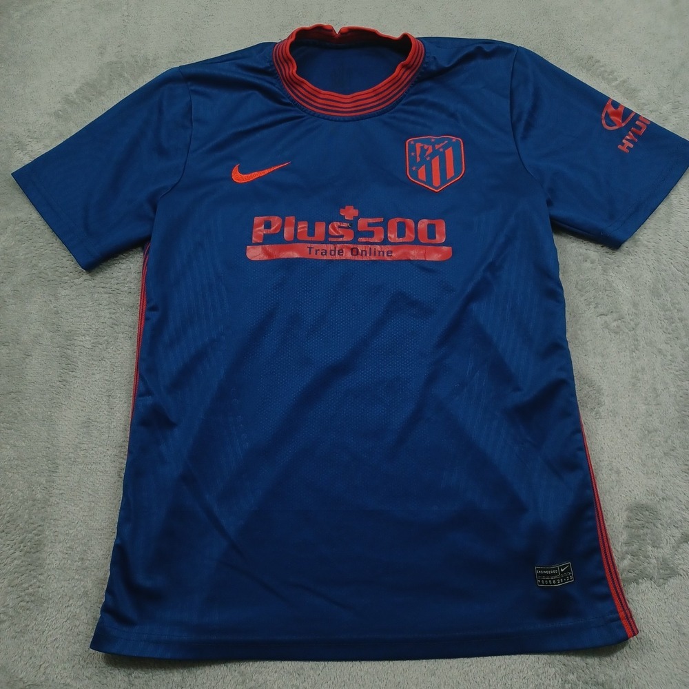 Atletico Madrid Jersey Mens Medium Blue Nike Soccer